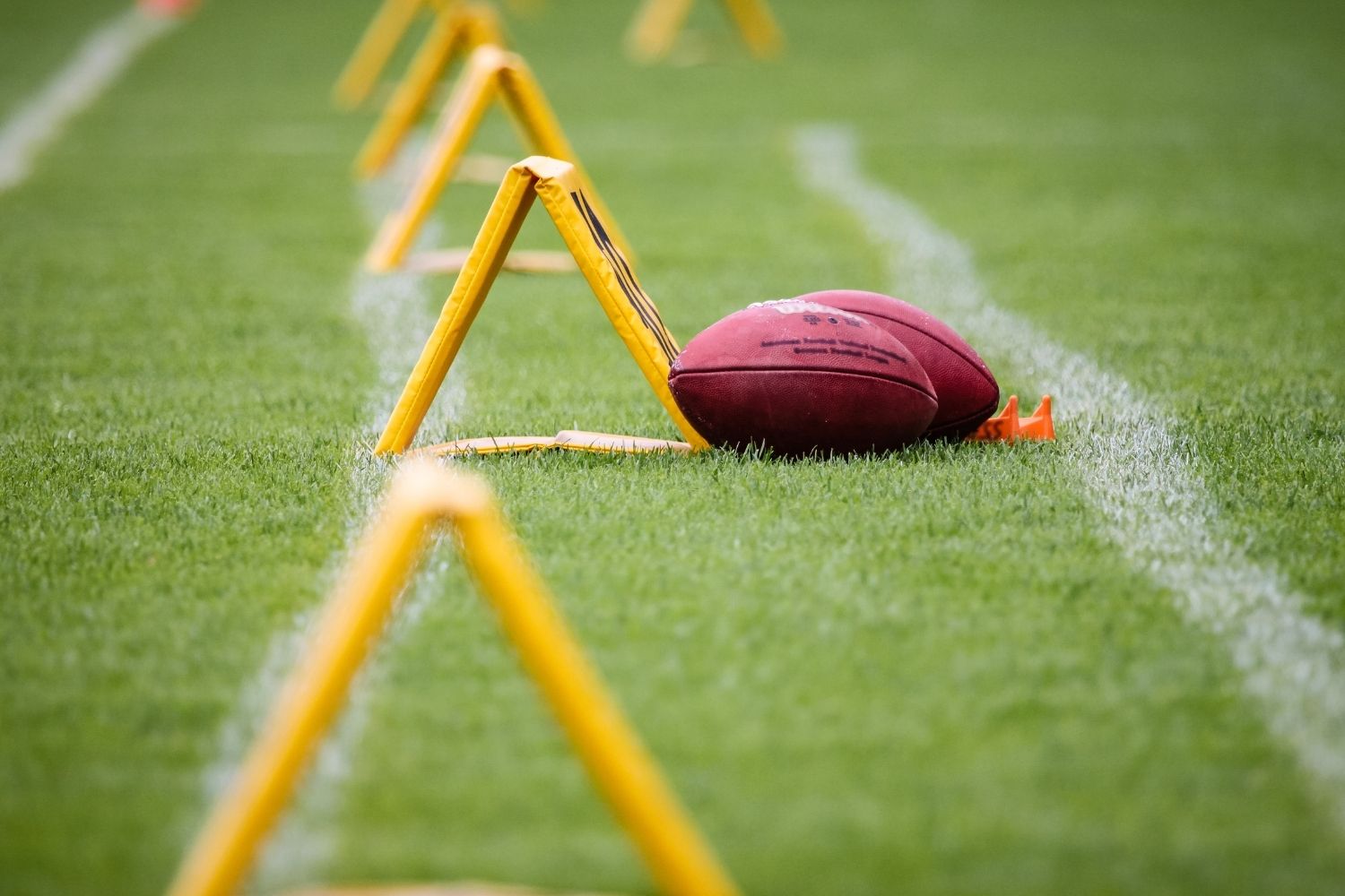 Photo of football on field