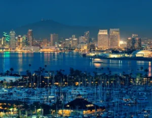 san diego skyline in california